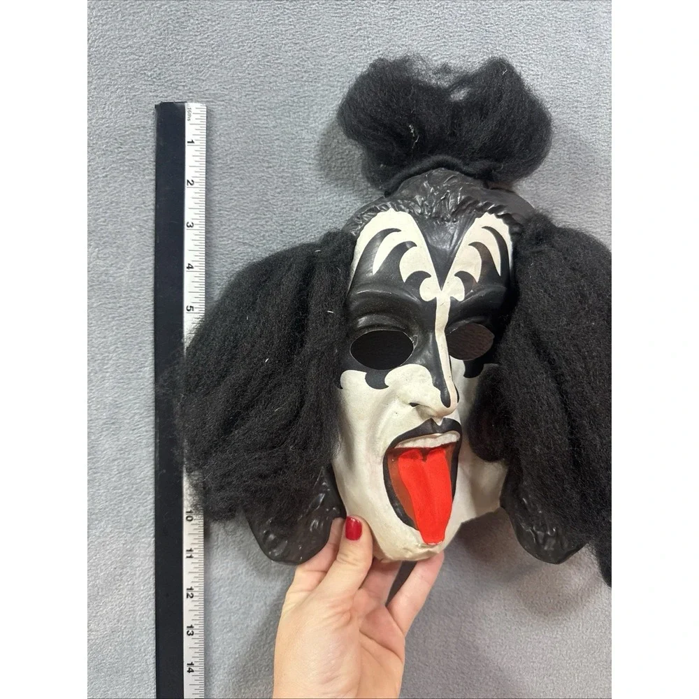1978 VTG KISS Gene Simmons HALLOWEEN COSTUME MASK Collegeville Ben Cooper As Is